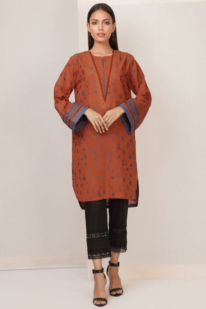Dyed Jacquard Kurti