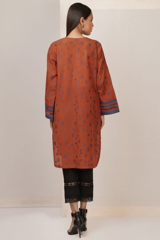 Dyed Jacquard Kurti