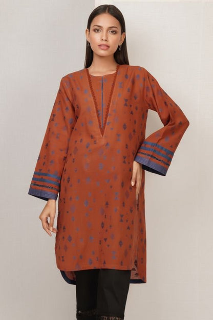 Dyed Jacquard Kurti
