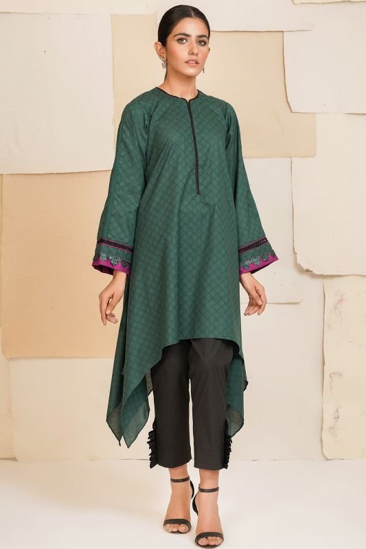 Dyed Jacquard Kurti