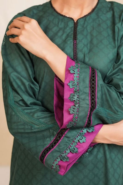 Dyed Jacquard Kurti