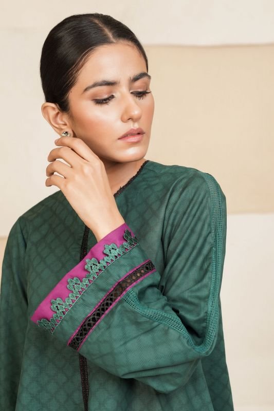 Dyed Jacquard Kurti