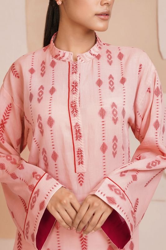 Dyed Jacquard Kurti