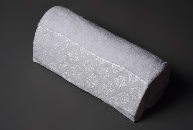 White  Jacqaurd Towel