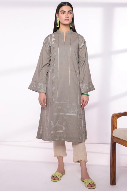 Embroidered Dobby Kurti