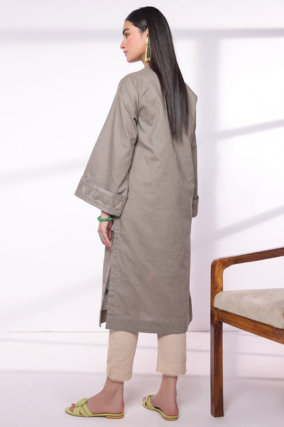 Embroidered Dobby Kurti