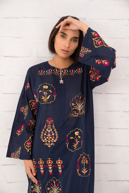 Alkaram - Dyed Embroidered Lawn Kurti