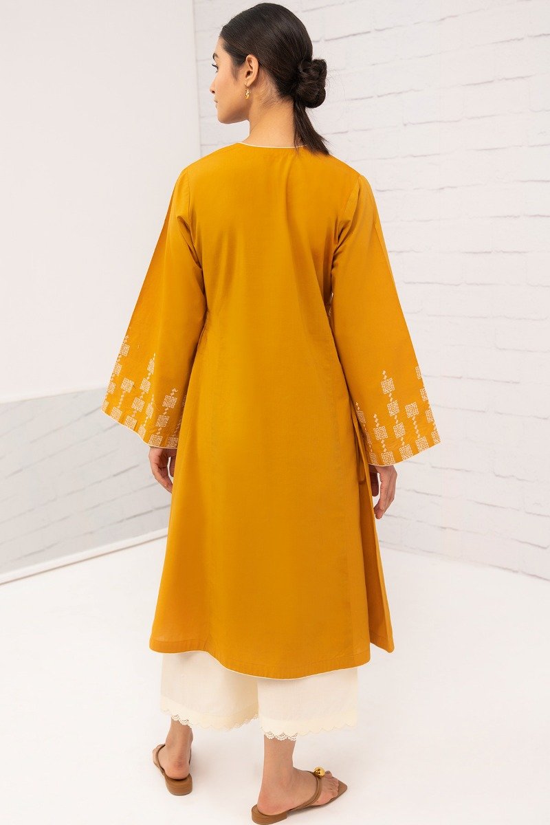 Alkaram - Dyed Embroidered Cambric Kurti