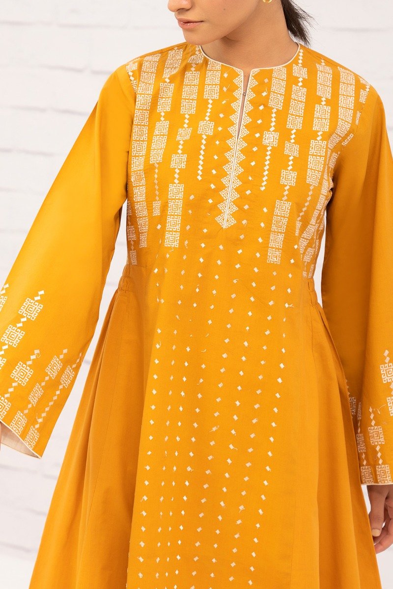 Alkaram - Dyed Embroidered Cambric Kurti