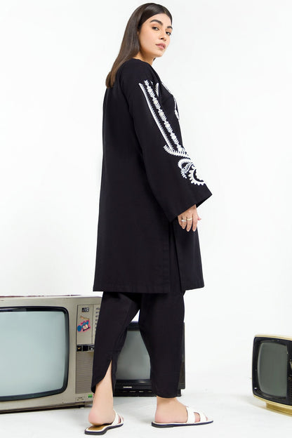 2 Pc Embroidered Khaddar Outfit