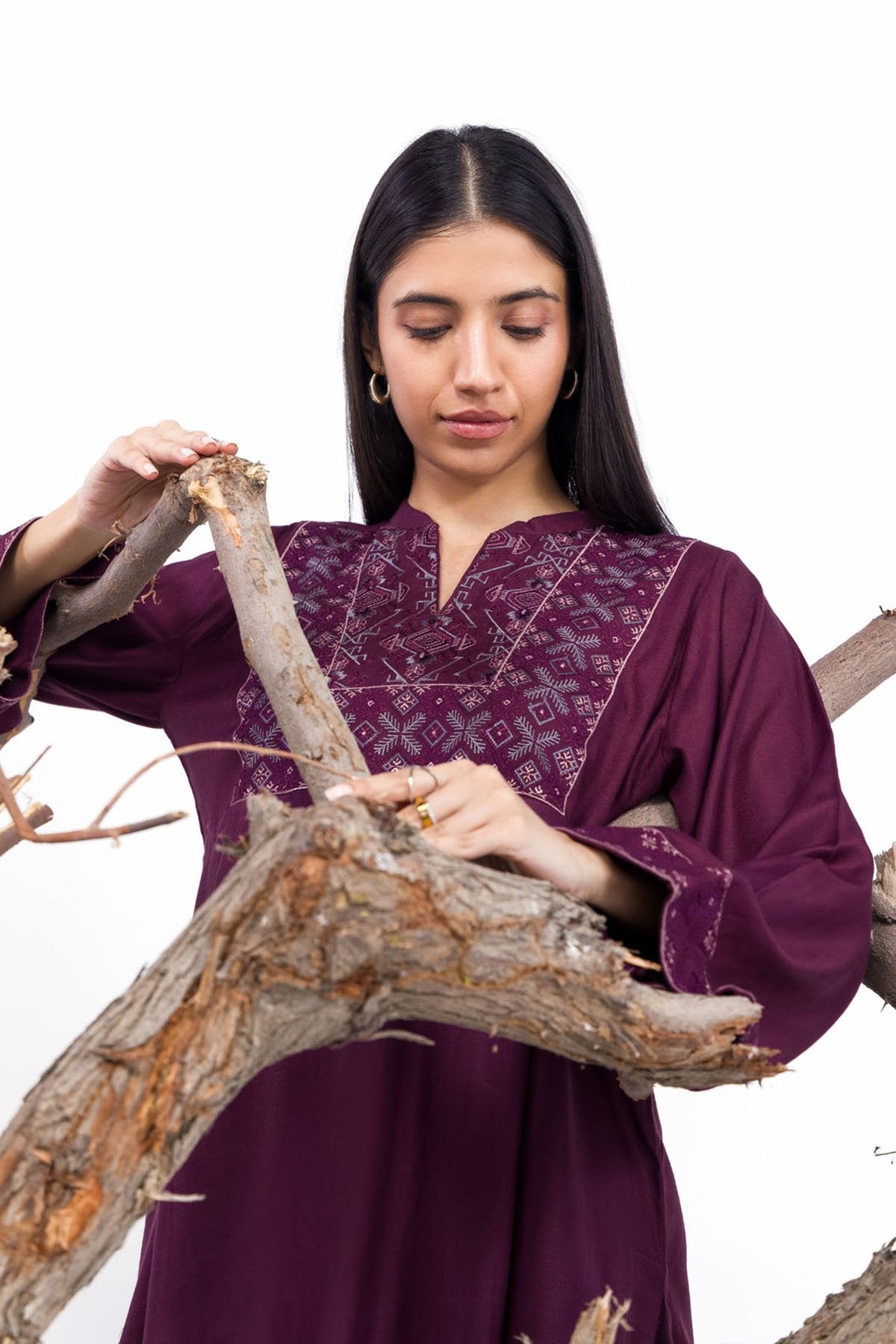 2 Pc Embroidered Viscose Outfit