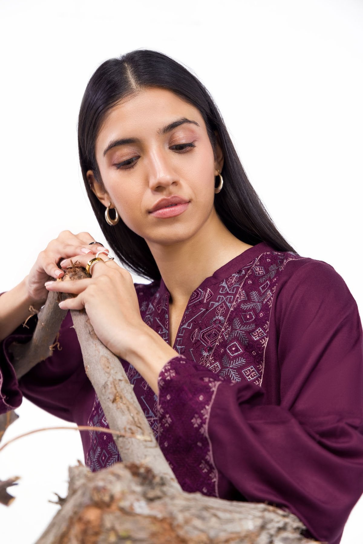 2 Pc Embroidered Viscose Outfit