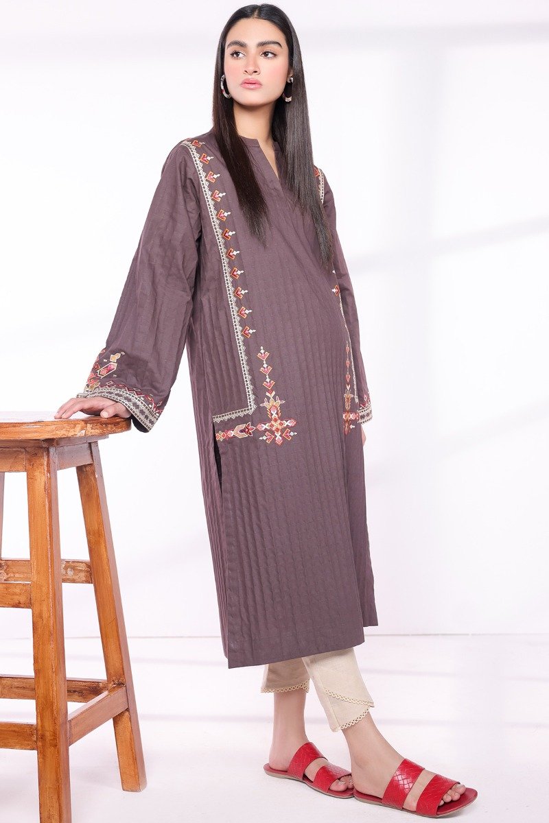 Dyed Embroidered Kurti