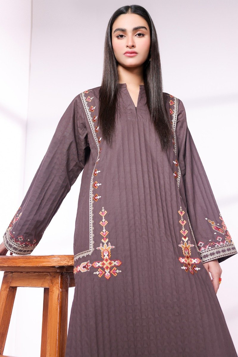 Dyed Embroidered Kurti