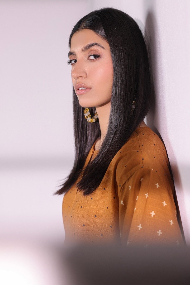 Printed Khaddar Shirt