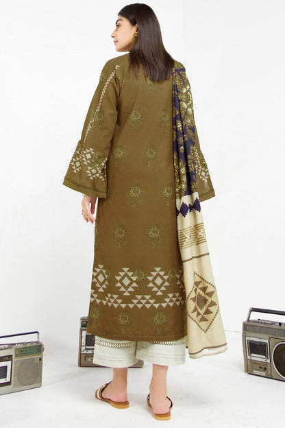 2 Pc Printed Khaddar Outfit