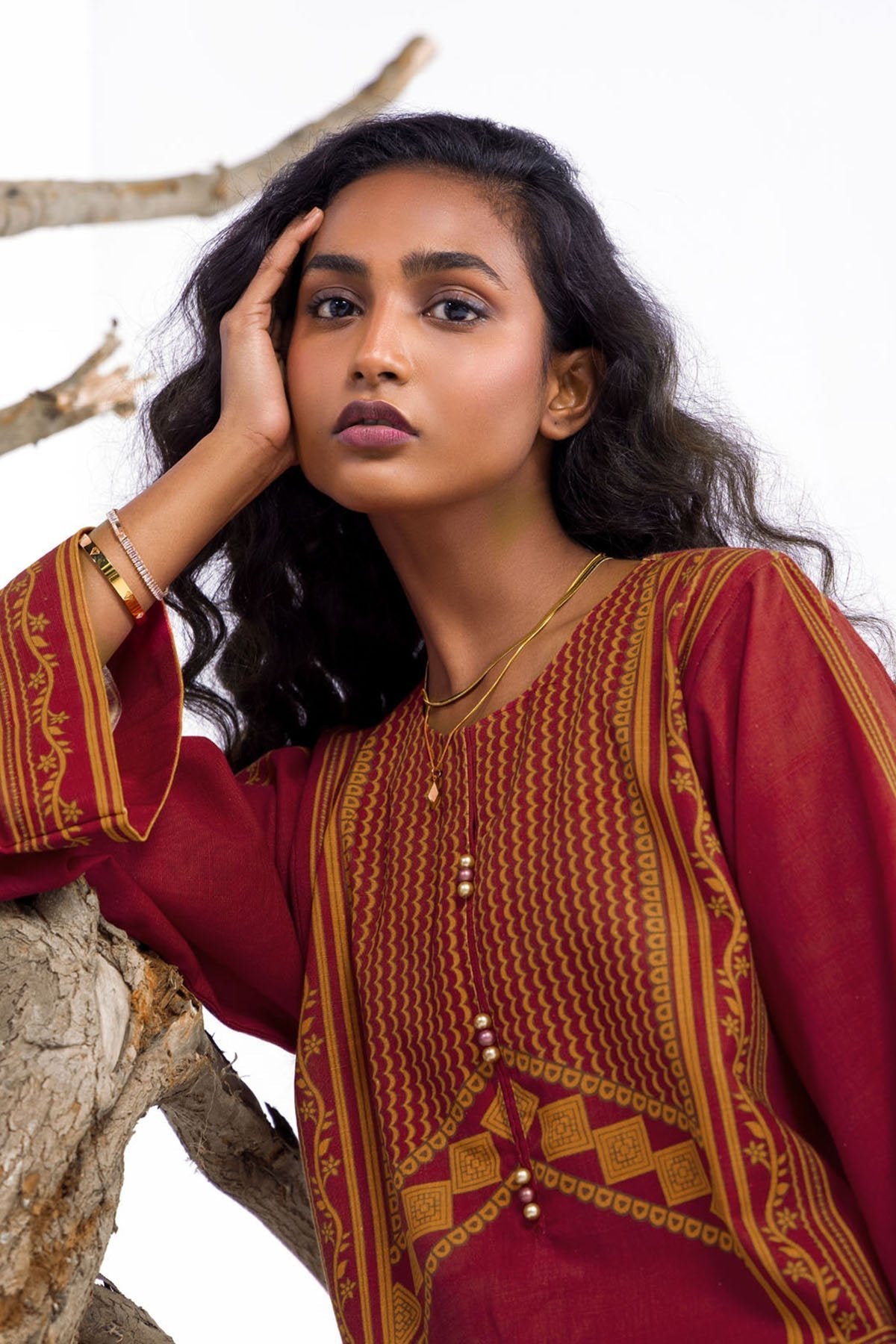 2 Pc Printed Khaddar Outfit