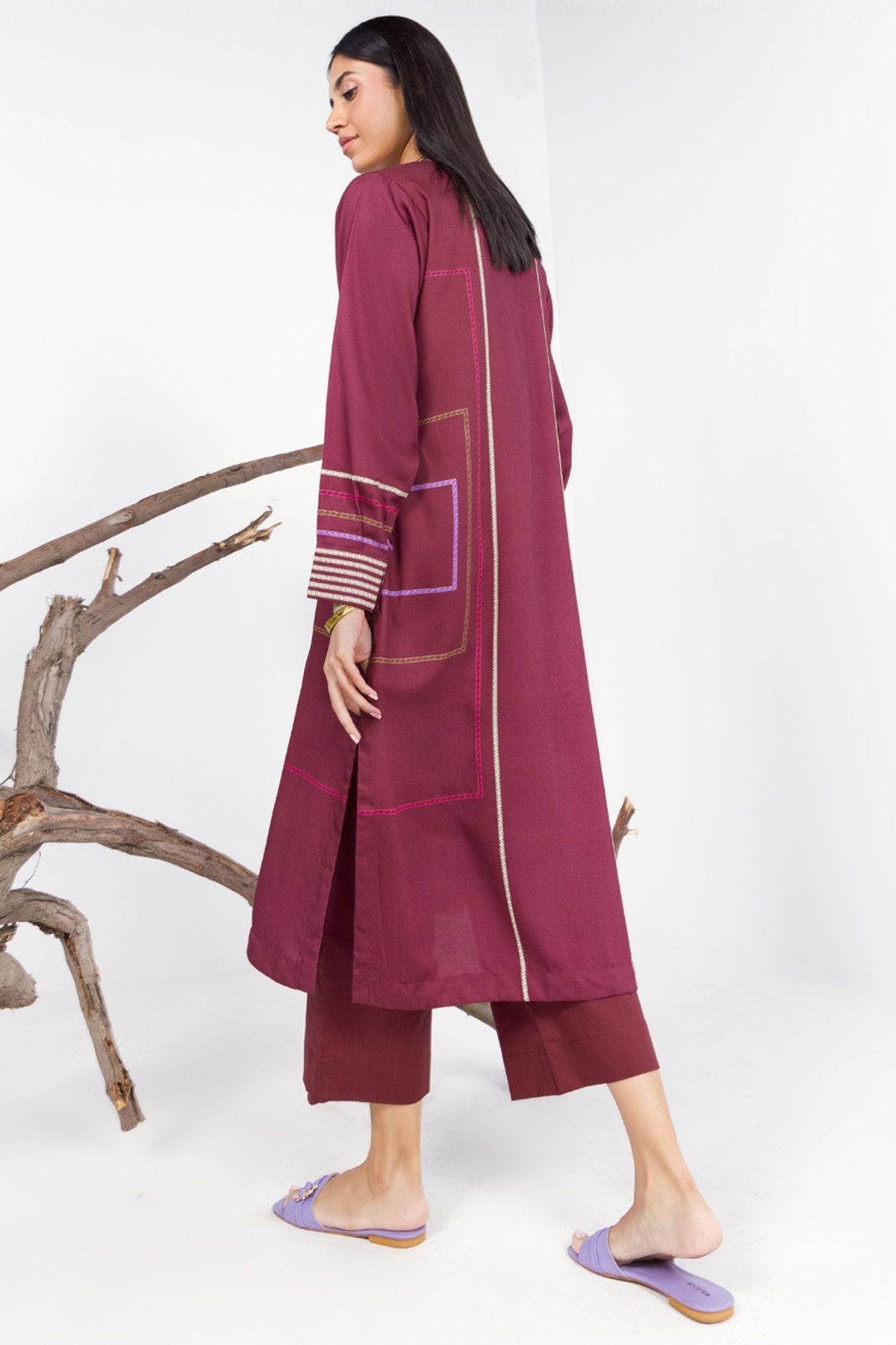 2 Pc Printed Viscose Cottel Outfit