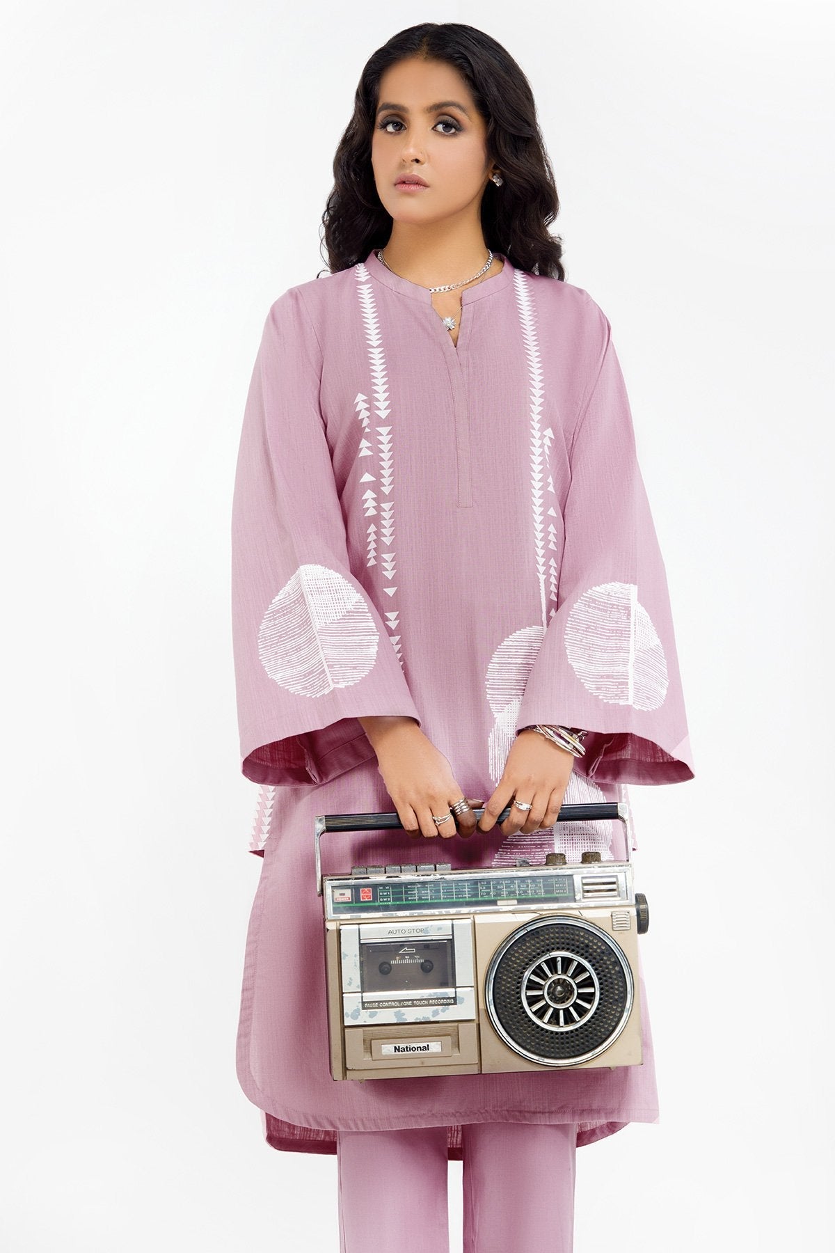 2 Pc Printed Yarn Dyed Outfit