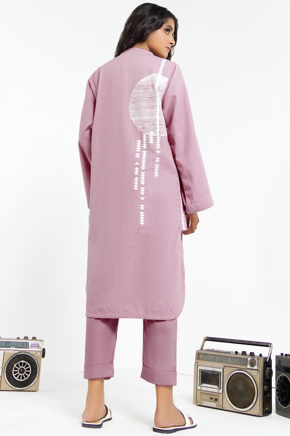 2 Pc Printed Yarn Dyed Outfit