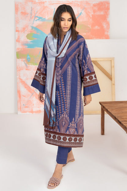 3 Pc Printed Khaddar Outfit