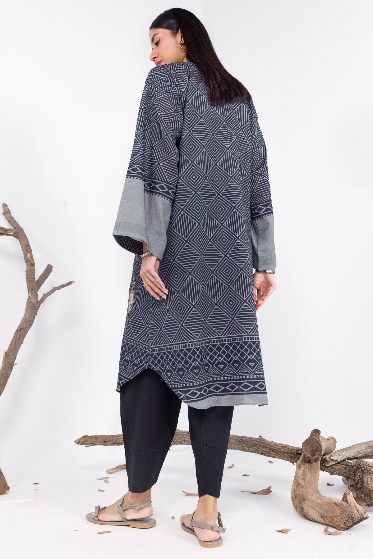 Printed Khaddar Kurti