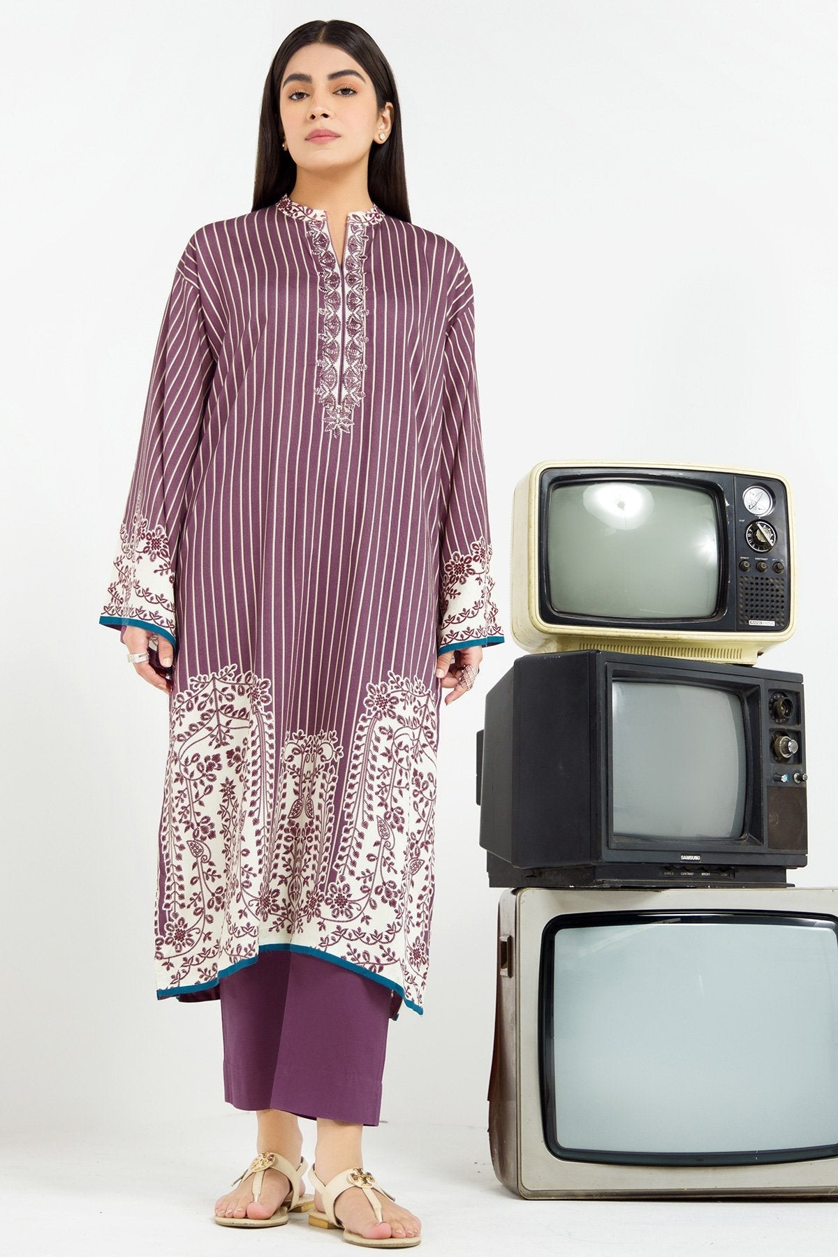 2 Pc Printed Viscose Outfit