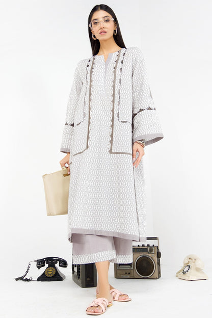 2 Pc Embroidered Khaddar Outfit