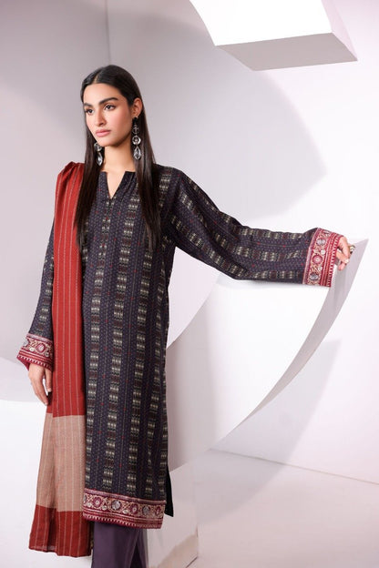 3 Pc Embroidered Viscose Outfit