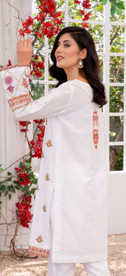 Bebano - White Floral 2pc